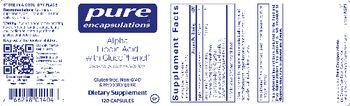 Pure Encapsulations Alpha Lipoic Acid with GlucoPhenol - supplement