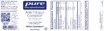 Pure Encapsulations Anti-Fatigue Complex - supplement