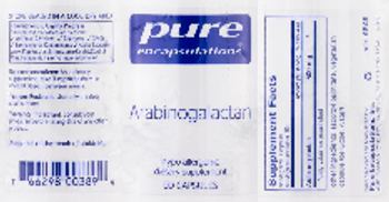 Pure Encapsulations Arabinogalactan - supplement