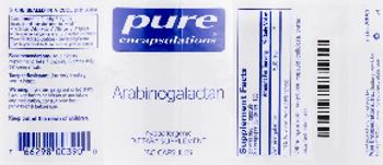 Pure Encapsulations Arabinogalactan - supplement