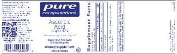 Pure Encapsulations Ascorbic Acid Capsules - supplement