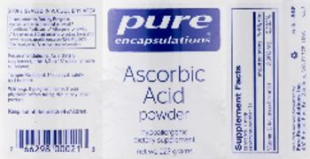 Pure Encapsulations Ascorbic Acid Powder - supplement