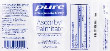 Pure Encapsulations Ascorbyl Palmitate - supplement