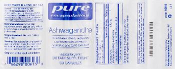 Pure Encapsulations Ashwagandha - supplement