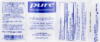 Pure Encapsulations Ashwagandha - supplement