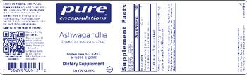 Pure Encapsulations Ashwagandha - supplement