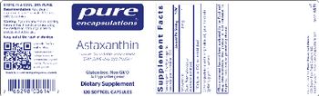 Pure Encapsulations Astaxanthin - supplement