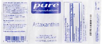 Pure Encapsulations Astaxanthin - supplement