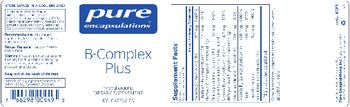 Pure Encapsulations B-Complex Plus - supplement