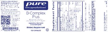 Pure Encapsulations B-Complex Plus - supplement