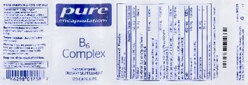 Pure Encapsulations B6 Complex - supplement