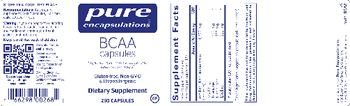 Pure Encapsulations BCAA Capsules - supplement