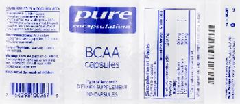 Pure Encapsulations BCAA Capsules - supplement