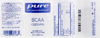 Pure Encapsulations BCAA Capsules - supplement