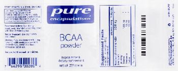 Pure Encapsulations BCAA Powder - supplement