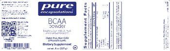 Pure Encapsulations BCAA Powder - supplement