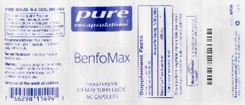 Pure Encapsulations BenfoMax - supplement