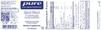 Pure Encapsulations Best-Rest Formula - supplement