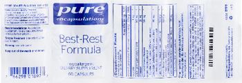 Pure Encapsulations Best-Rest Formula - supplement