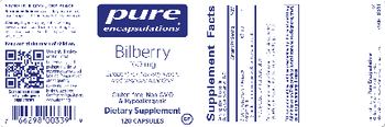Pure Encapsulations Bilberry 160 mg - supplement