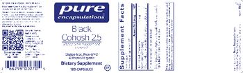 Pure Encapsulations Black Cohosh 2.5 - supplement