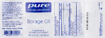 Pure Encapsulations Borage Oil - supplement