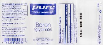 Pure Encapsulations Boron (Glycinate) - supplement