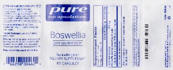 Pure Encapsulations Boswellia - supplement