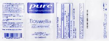 Pure Encapsulations Boswellia - supplement