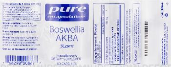 Pure Encapsulations Boswellia AKBA - supplement