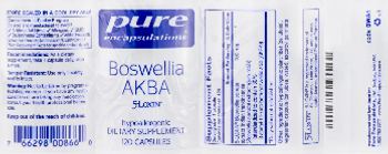 Pure Encapsulations Boswellia AKBA - supplement