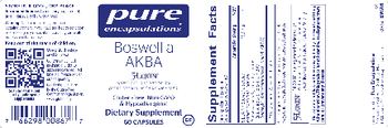 Pure Encapsulations Boswellia AKBA - supplement
