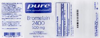 Pure Encapsulations Bromelain 2400 500 mg - supplement