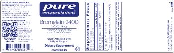 Pure Encapsulations Bromelain 2400 500 mg - supplement