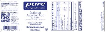 Pure Encapsulations Buffered Ascorbic Acid Capsules - supplement