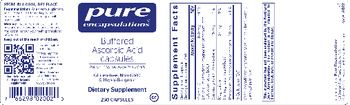 Pure Encapsulations Buffered Ascorbic Acid Capsules - supplement