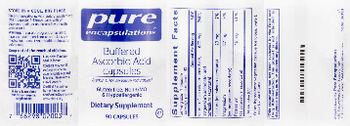 Pure Encapsulations Buffered Ascorbic Acid Capsules - supplement