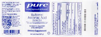 Pure Encapsulations Buffered Ascorbic Acid Powder - supplement