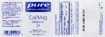 Pure Encapsulations Cal/Mag 2:1 (Malate) - supplement