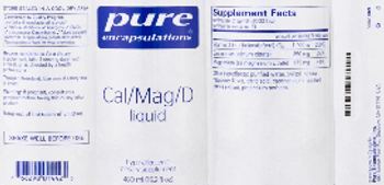 Pure Encapsulations Cal/Mag/D Liquid - supplement