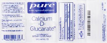 Pure Encapsulations Calcium-D-Glucarate - supplement