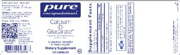 Pure Encapsulations Calcium-D-Glucarate - supplement