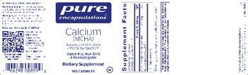 Pure Encapsulations Calcium (MCHA) - supplement