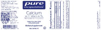 Pure Encapsulations Calcium with Vitamin D3 - supplement