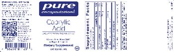 Pure Encapsulations Caprylic Acid - supplement