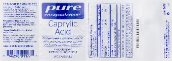 Pure Encapsulations Caprylic Acid - supplement