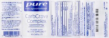 Pure Encapsulations CarbCrave Complex - supplement