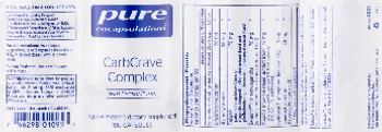 Pure Encapsulations CarbCrave Complex - hypoallergenic supplement