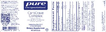 Pure Encapsulations CarbCrave Complex - supplement