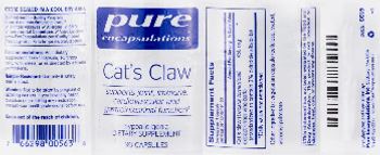 Pure Encapsulations Cat's Claw - supplement